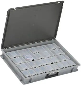 A MindSpark STEM kit with its components laid out